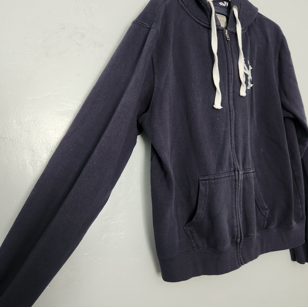 New York Yankees Embroidered Printed Hood Zip Up XL - Picture 2 of 7